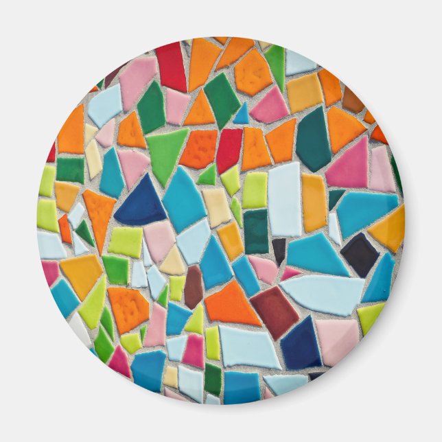 Bright Mosaic Tiles Magnet (Front)