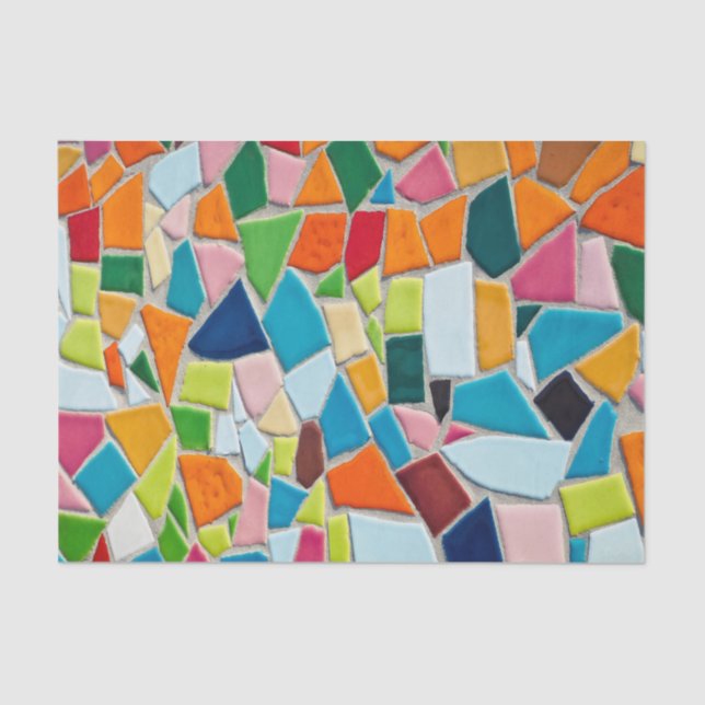 Bright Mosaic Tiles Tissue Paper (Front)