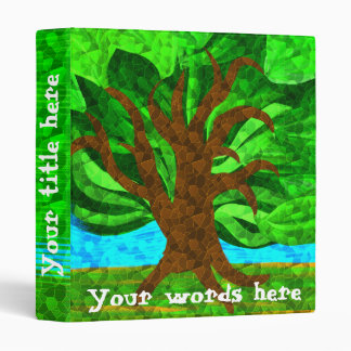 Bright mosaic tree binder