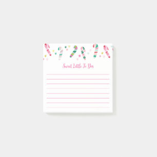Bright Multi Colored Candy Cane  Post-it Notes
