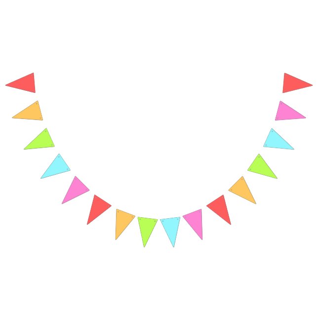 Bright Multicolor Party Bunting for Any Celebratio Flags (All)