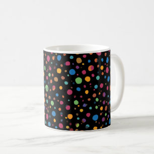 Bright Multicolor Polka Dots Coffee Mug