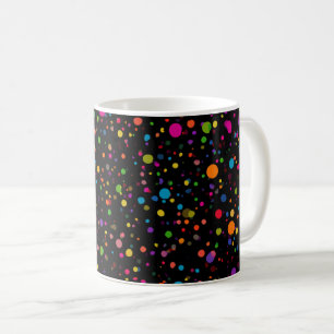 Bright Multicolor Polka Dots Coffee Mug