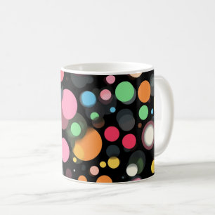 Bright Multicolor Polka Dots Coffee Mug