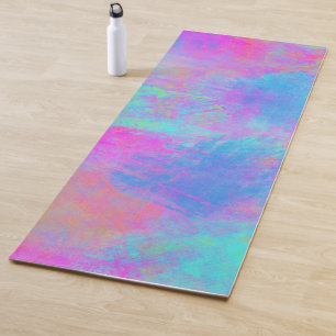 Bright Multicolor Splashes Yoga Mat