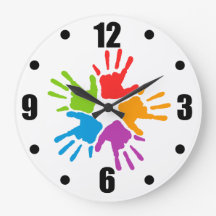 Bright Multicolored Diversity Hand-prints