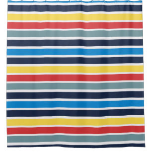 Bright multicolored horizontal stripes.