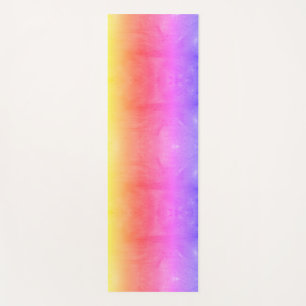 Bright Multicolored Rainbow Frost 2 Different Side Yoga Mat