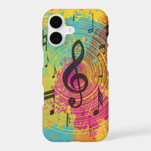 Bright Music Notes sur l'explosion de couleur