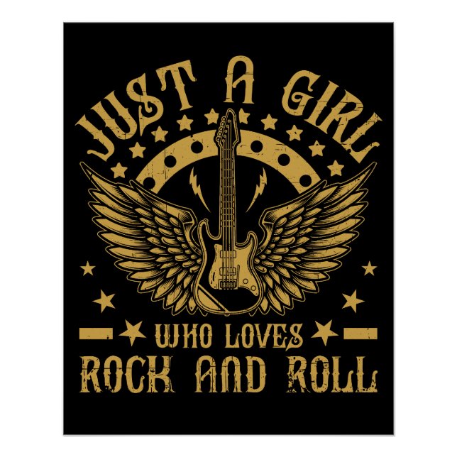 Bright Music Rock and Roll Poster (Front)