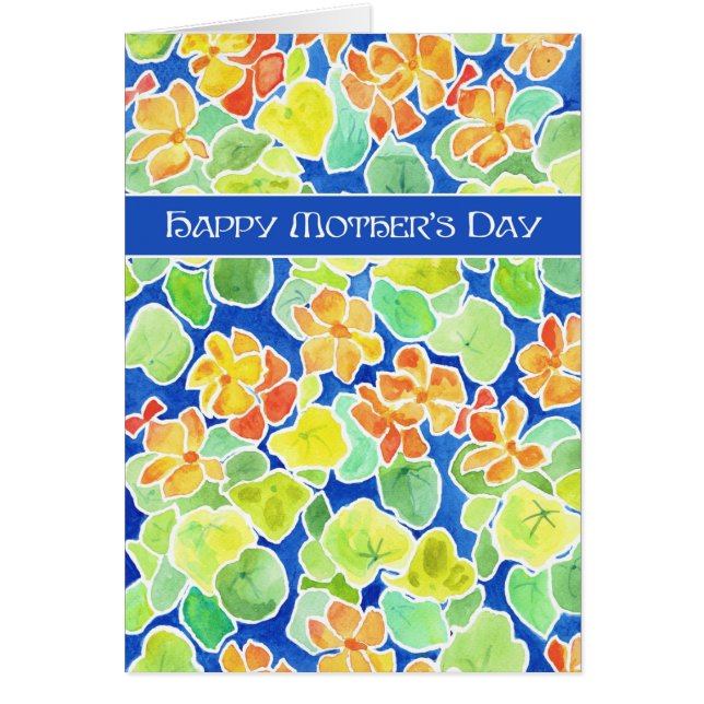 Bright Nasturtiums Floral Mother's Day (Front)