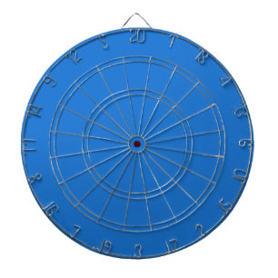 Bright navy blue (solid colour) dartboard