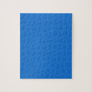 Bright navy blue  (solid colour)  jigsaw puzzle