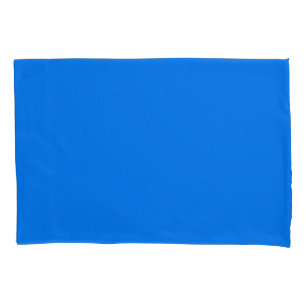 Bright Navy Blue Solid Plain Color Pillowcase