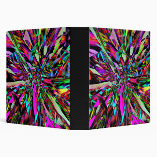 Bright Neon Abstract School Binder