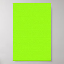 Bright Neon Chartreuse Gree Background on a Poster