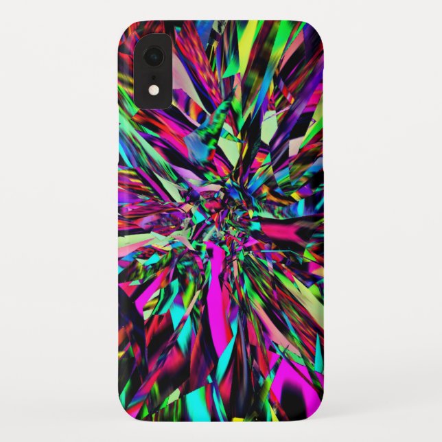Bright Neon Colour Burst iPhone / iPad case (Back)