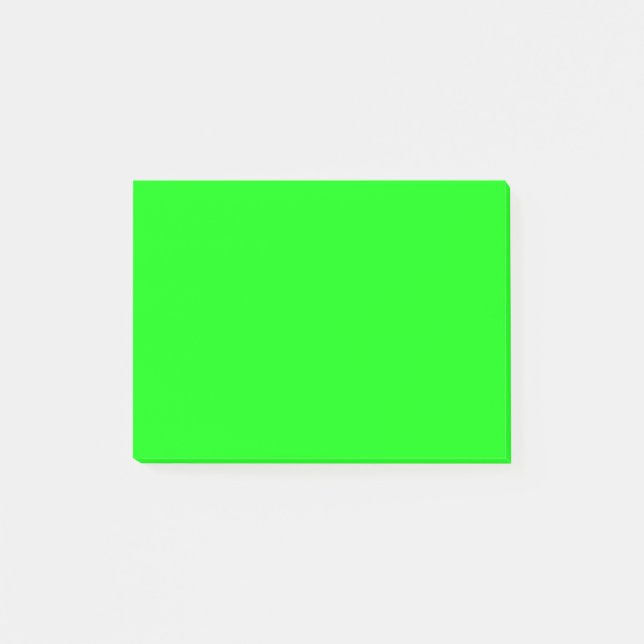 Bright Neon Green Post-it Notes (Front)