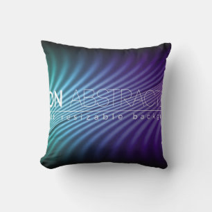 Bright neon lines background with 80s style1980, 8 throw pillow