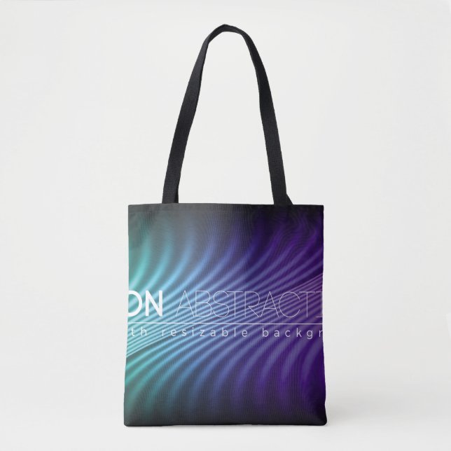 Bright neon lines background with 80s style1980, 8 tote bag (Front)