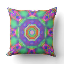 Bright Neon Multicolor Square Prism Pattern