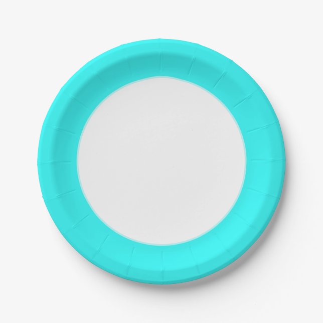 Bright neon paper plate (Front)