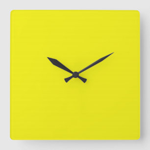 Bright Neon Yellow Clock
