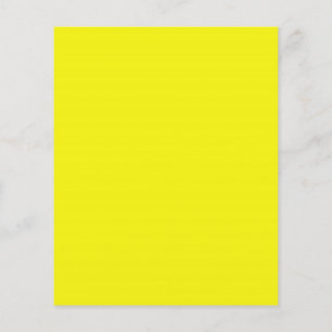 Bright Neon Yellow  Flyer
