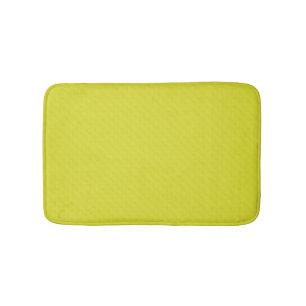 Bright neon yellow green textured bath mat