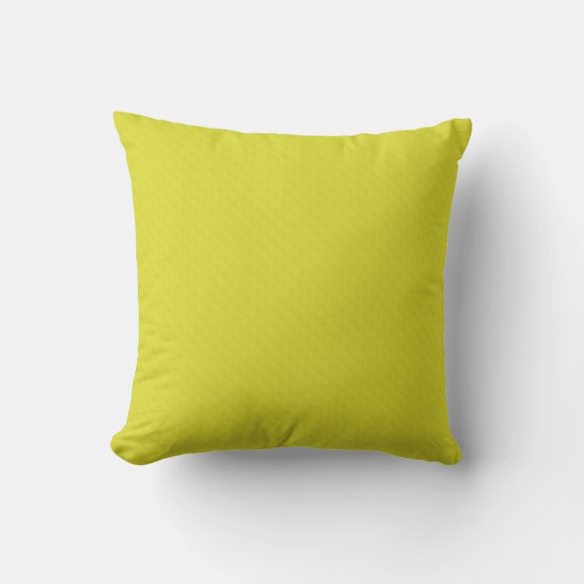 Bright neon yellow green textured  throw pillow (Front)