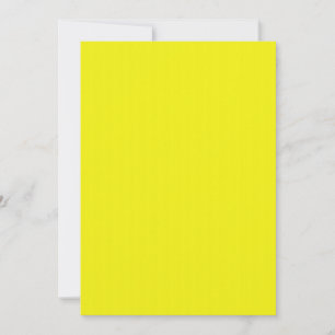 Bright Neon Yellow Invitation