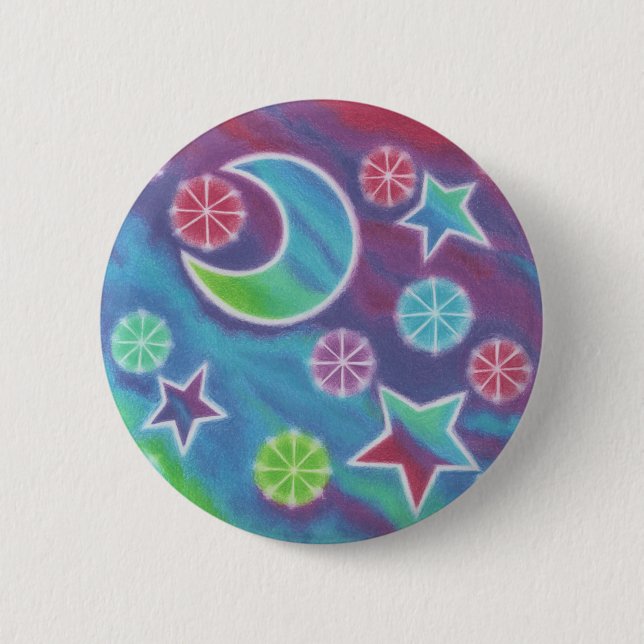 Bright Night button round (Front)
