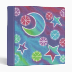 Bright Night custom binder blue