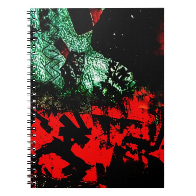 Bright orange abstract Spiral Photo Notebook,Sweet Notebook (Front)