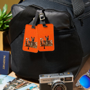 Bright Orange Alpaca, Luggage Tag