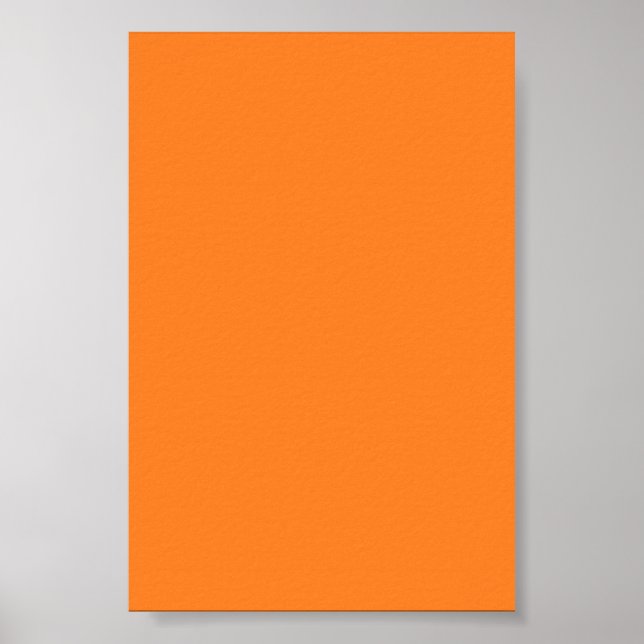 Bright Orange Background on a Poster (Front)