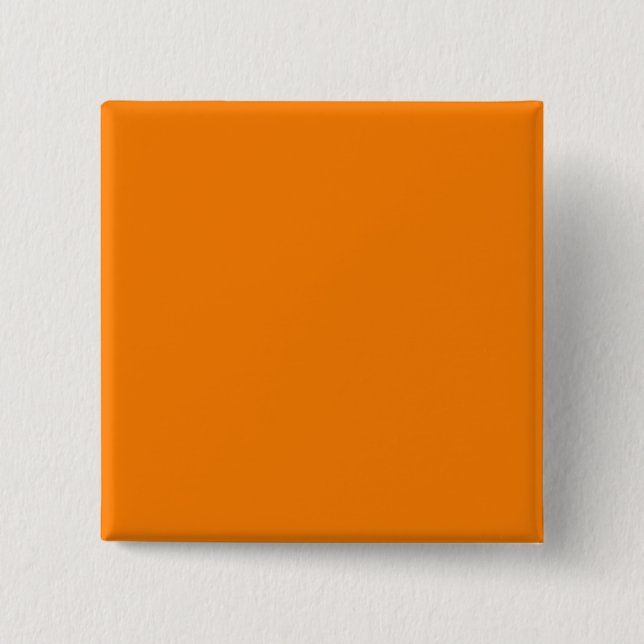 bright orange DIY custom background template 2 Inch Square Button (Front)