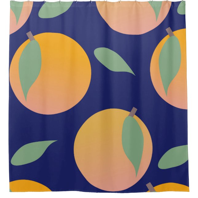 Bright Orange Fruit Blue Pattern   (Front)