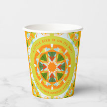 Bright Orange Green Star Baby Girl’s Boy’s Shower