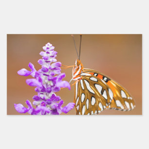 Bright Orange Gulf Fritillary Butterfly Sticker