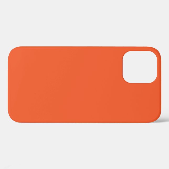 Bright Orange Minimalist Solid Background Case-Mate iPhone Case (Back (Horizontal))