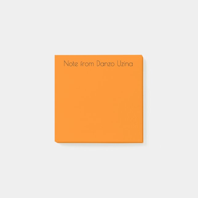 Bright Orange Post-it Notes (Front)