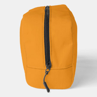 Bright Orange Print Cut Sew Toiletry Bag