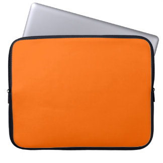 Bright Orange Solid Colour Laptop Sleeve