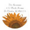 Bright Orange Sunflower Return Address Stickers