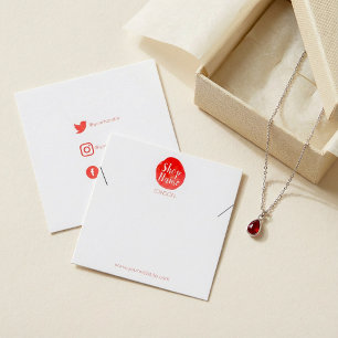 Bright paint splash, square bracelet display card