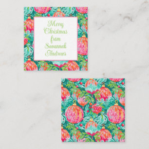 Bright Palm Beach Christmas Ornaments Enclosure Card