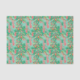 Bright Palm Beach Christmas Trees and Lights Tissue Paper