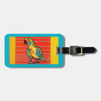 Bright Parrot Luggage Tag