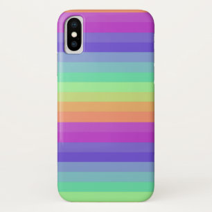 Bright Pastel Rainbow Stripe iPhone / coque ipad